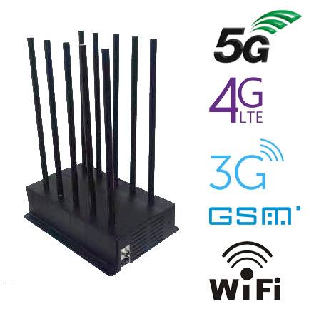10 channels desktop high performance 3G 4G 5G WIFI GPS GSM signal jammer